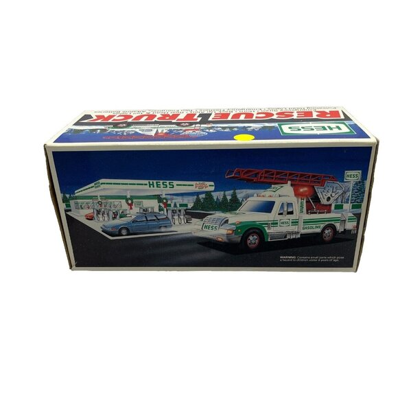 1994 Hess Rescue Truck With Lights & Siren Collectible Toy Original Box Included - Picture 1 of 9